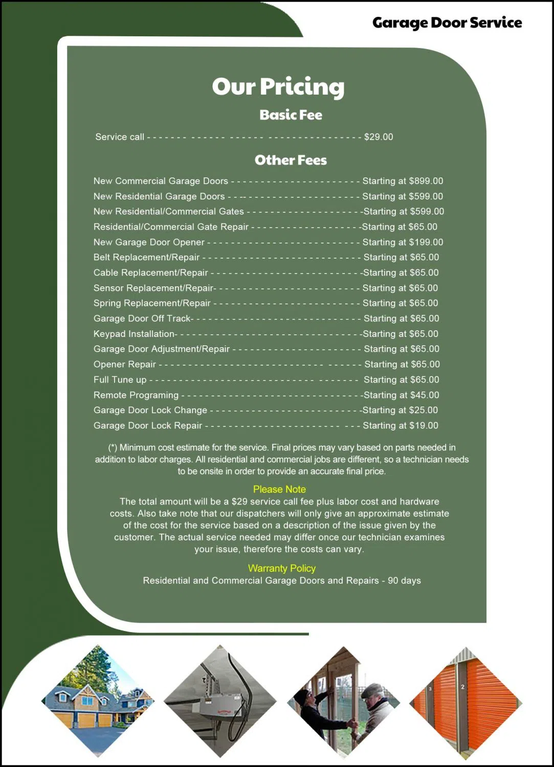 Metro Garage Doors Livermore, CA 925-384-0154